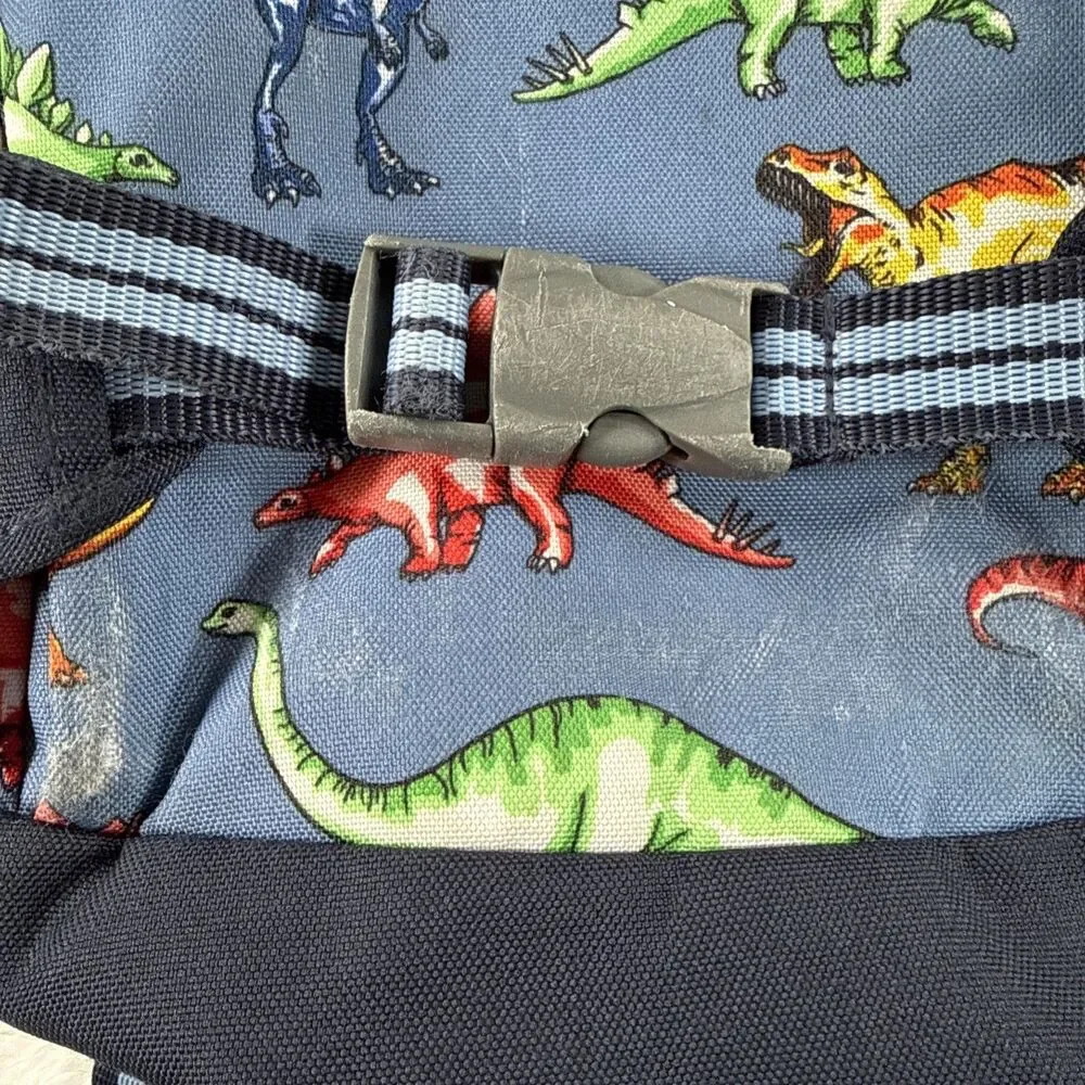 Pottery Barn Kids Dinosaur Backpack Blue Mini Dino Print